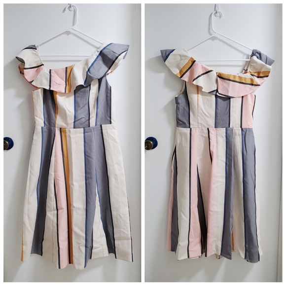 ASOS One Shoulder Ruffle Dress 💐 - Picture 5 of 9